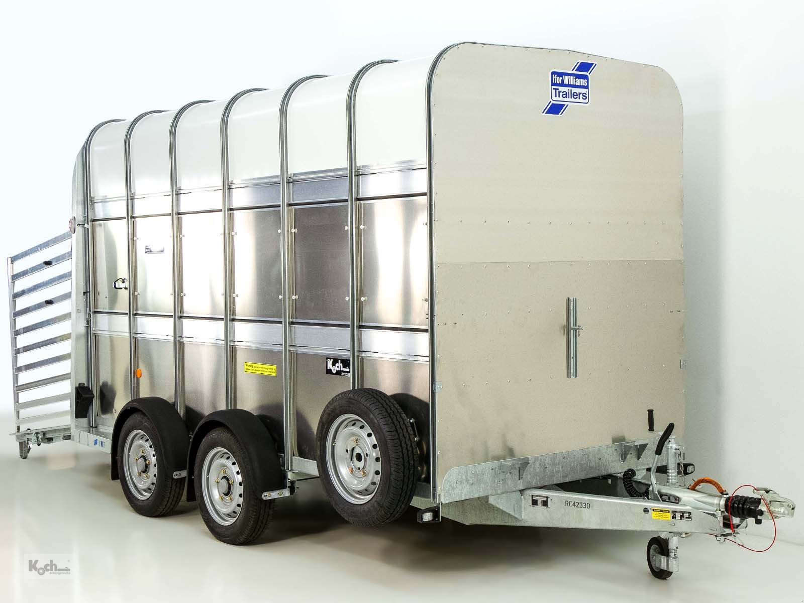 Anhänger typu Ifor Williams Viehanhänger TA510 12x7 178x372 Höhe:213 3,5t|Doppelstock (Vi11651846Iw), Neumaschine v Winsen (Luhe) (Obrázek 4)